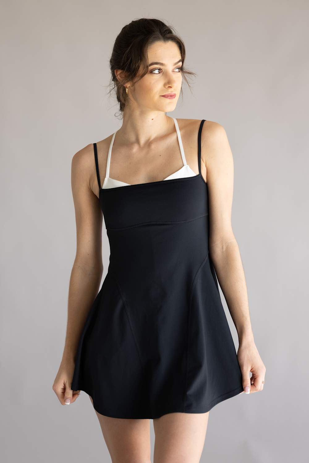 FP Movement Baseline Tennis Dress for Women in Black Combo