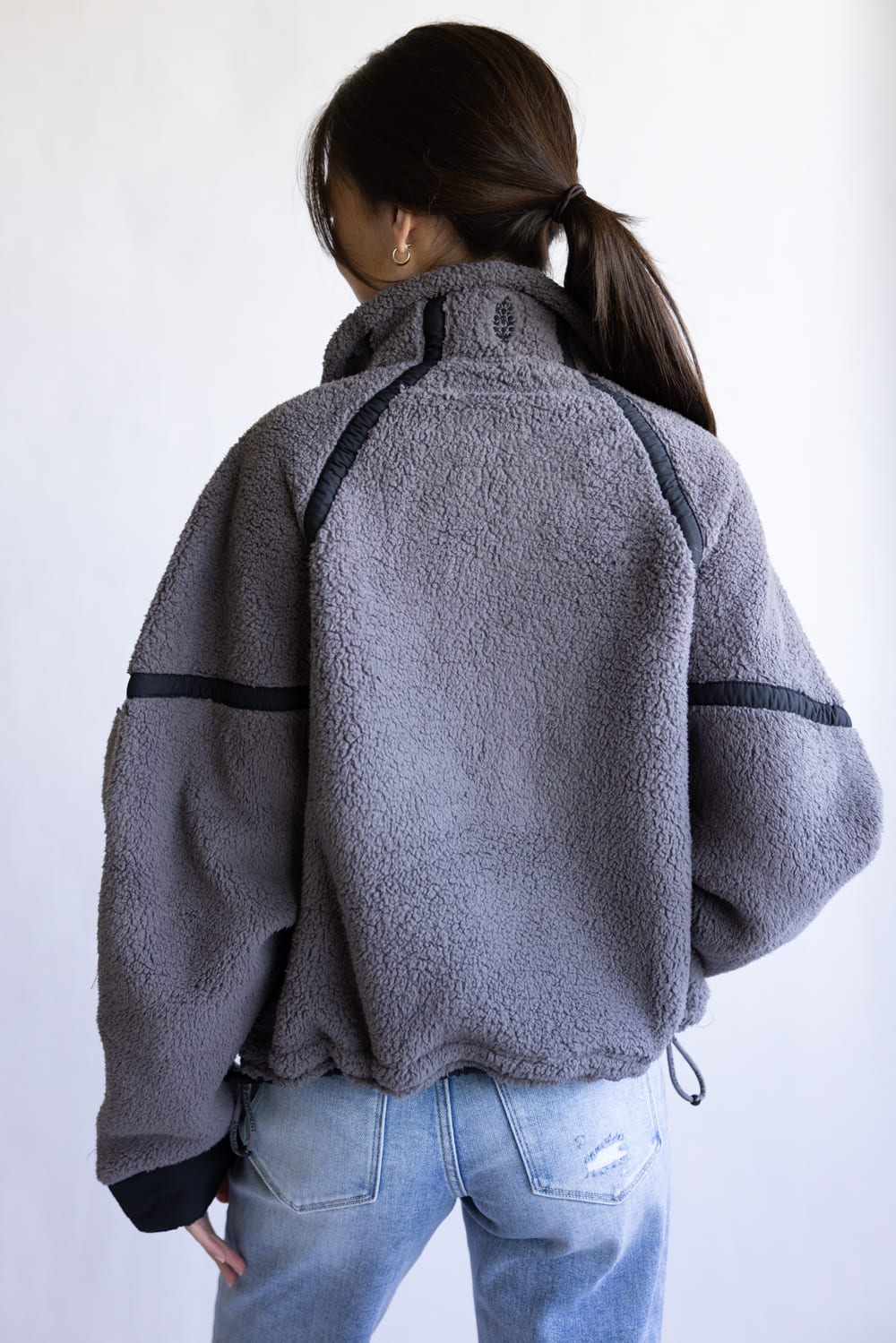 FP Movement Mountain ½ Zip Fleece for Women in Gunmetal Combo