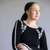 Free People Lost Love Long Sleeve Top for Women in Black