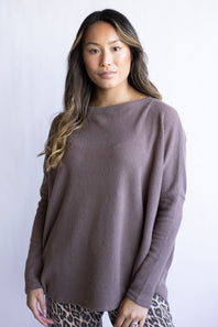 Free People We The Free Latte Blues Solid Thermal for Women in Leafless Tree