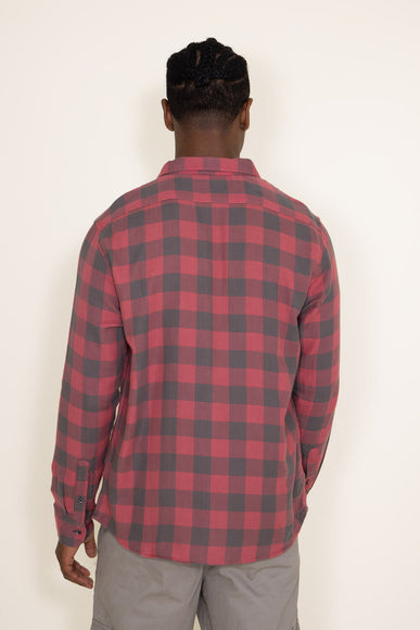 Flag & Anthem Belhaven Double Layer Plaid Shirt for Men in Red Black