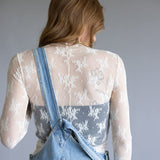 Free People Intimately Lady Lux Sheer Layering Top for Women in Cream