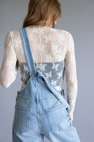 Free People Intimately Lady Lux Sheer Layering Top for Women in Cream