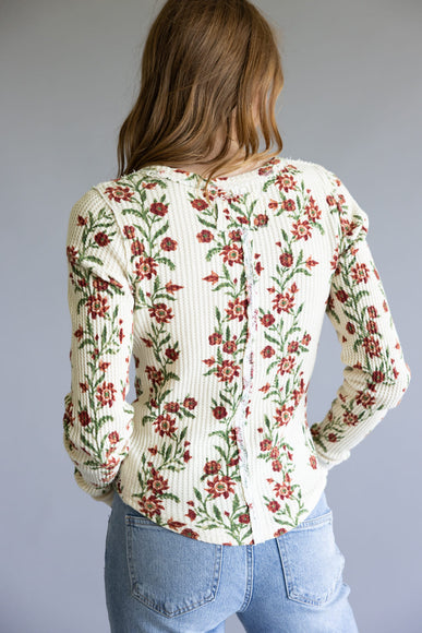 Free People We The Free Pretty Little Thermal for Women in Sand Combo Folk Vine