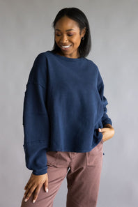 Free People We The Free Total Eclipse Tee for Women in Deeper Iris