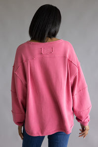 Free People We The Free Total Eclipse Tee for Women in Hibiscus Pop