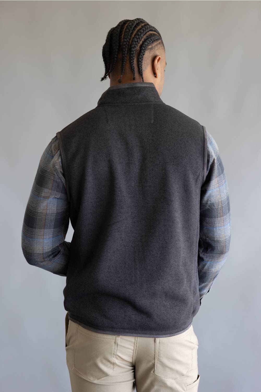 Hallstatt Sweater Vest for Men in Charcoal