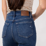 Hidden High Rise Flare Jeans for Women in Dark Wash