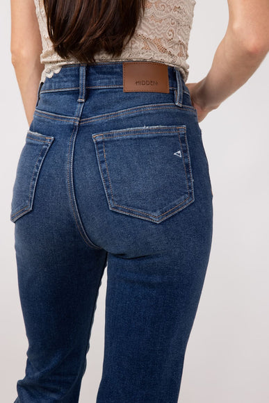 Hidden High Rise Flare Jeans for Women in Dark Wash