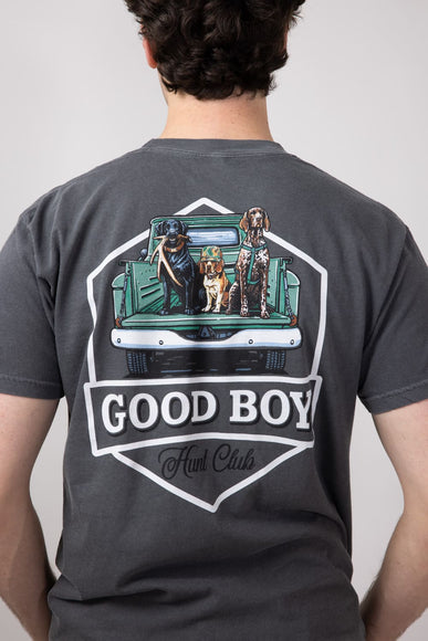 Hunt Club Dog T-Shirt for Men in Pepper
