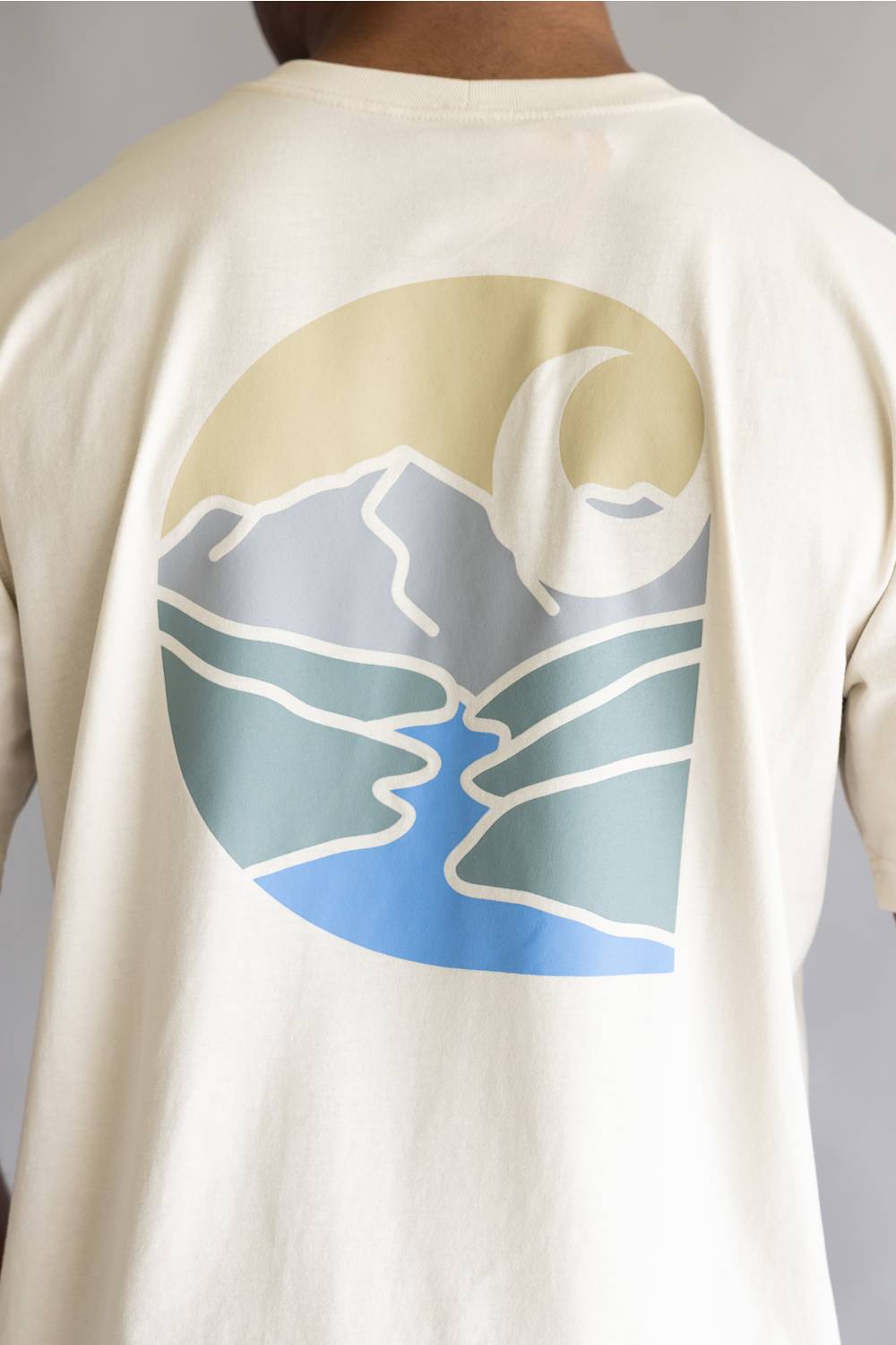 Carhartt Relaxed Mountain River T-Shirt for Men in Oatmilk