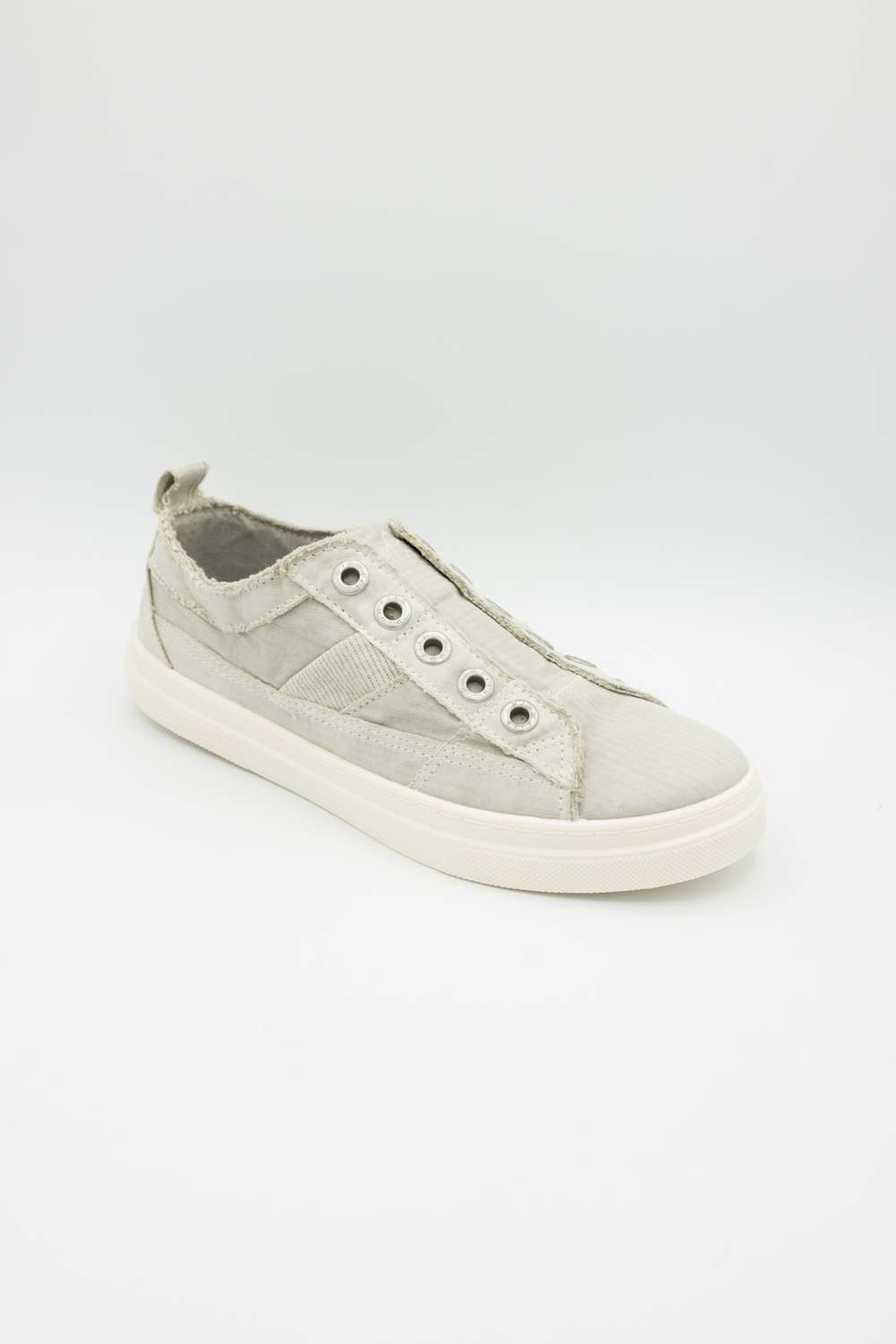 Blowfish Malibu Hangout Slip On Sneakers for Women in Washed Grey | J8827F1-GREY