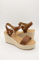 Soda Jena Rope Wedges for Women in Cognac