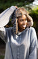 Faux Fur Trapper Hat for Women in Snowflake Black 