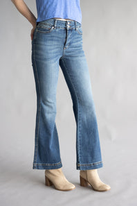 Judy Blue High Rise Tummy Control Flare Petite Jeans for Women