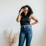 KanCan High Rise Crisscross Flare Jeans for Women