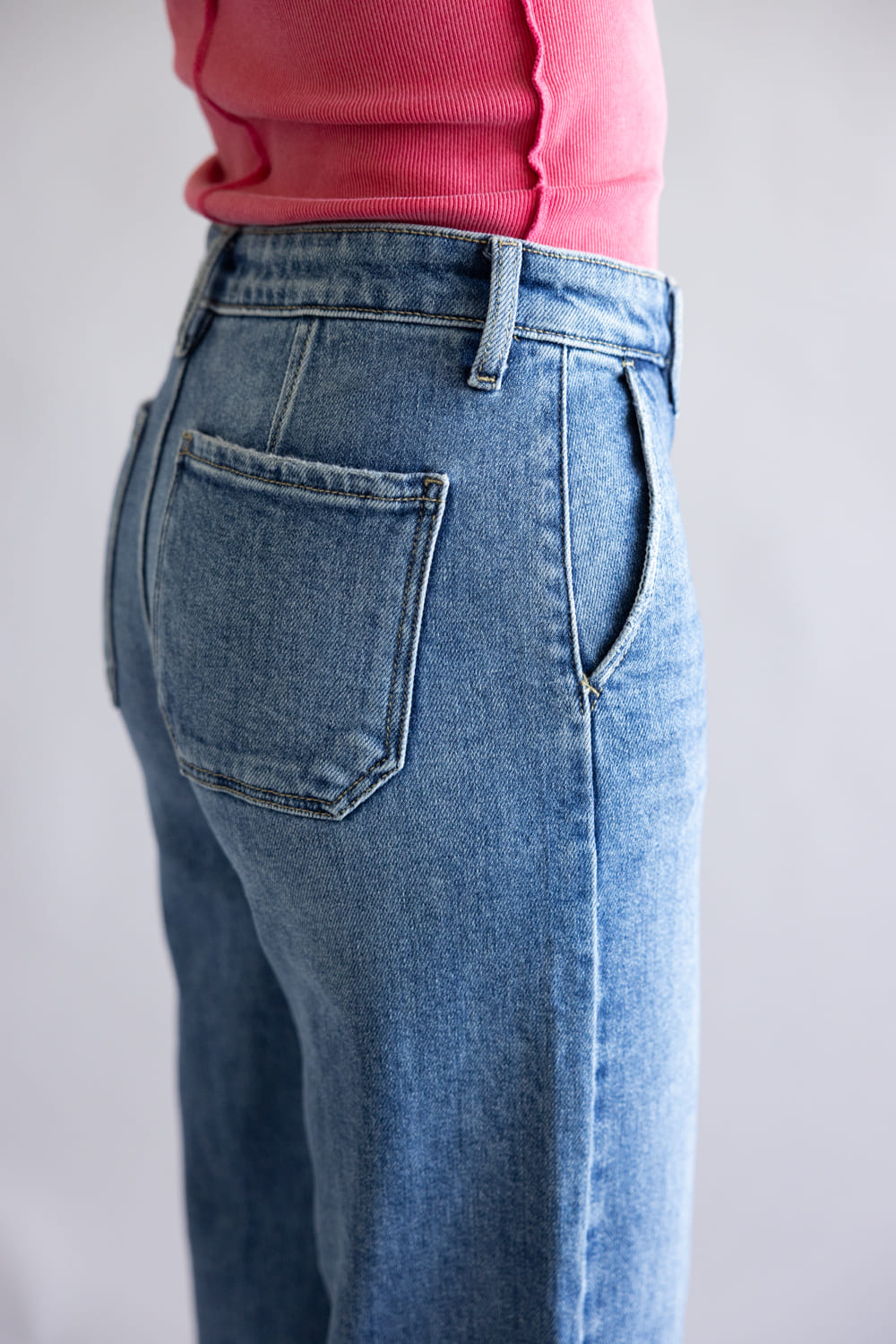 KanCan High Rise Wide Trouser Jeans for Women