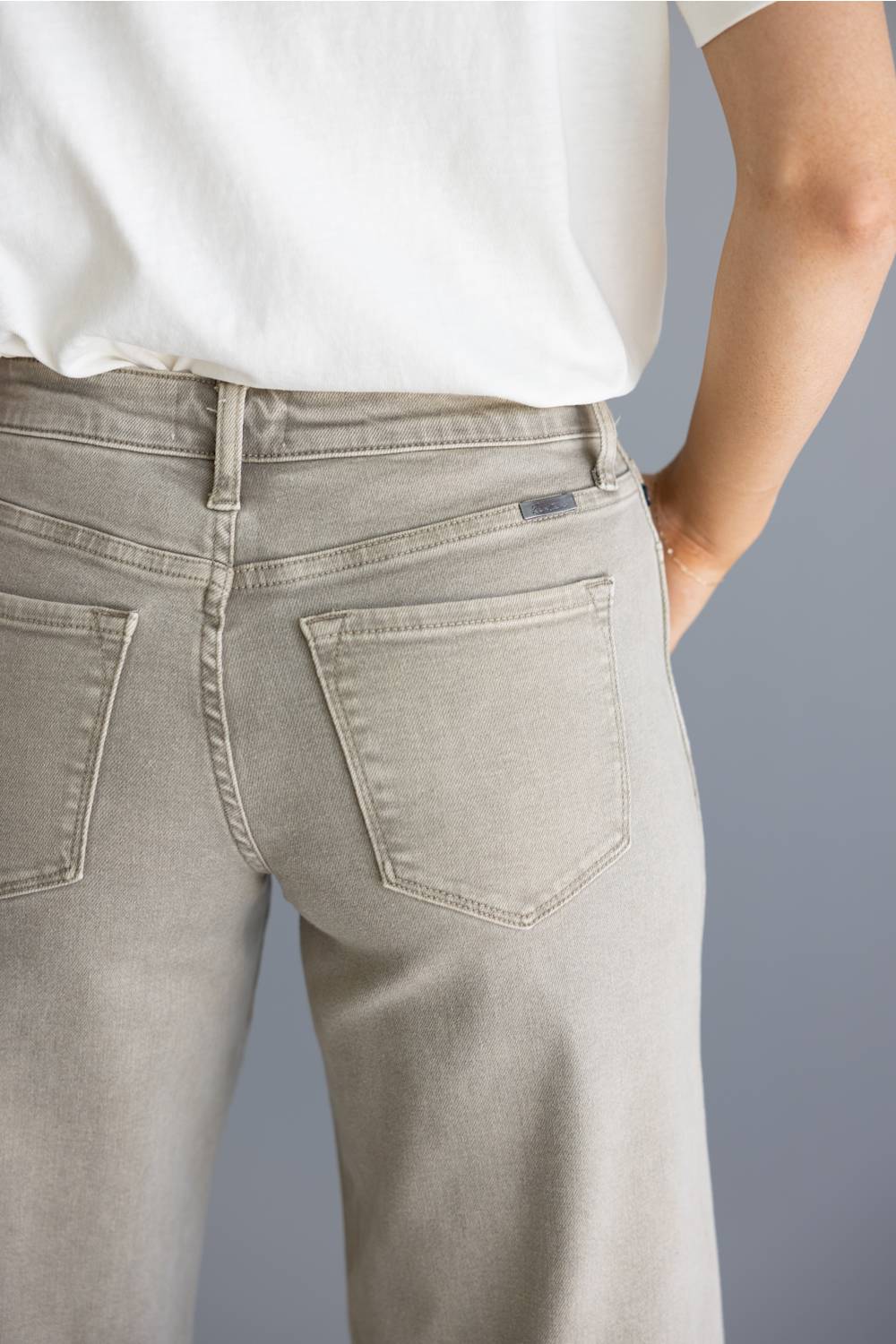 KanCan Mid Rise Drawstring Wide Leg Jeans for Women