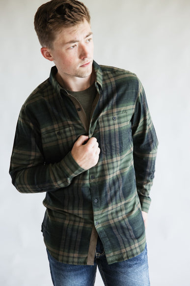 Kuhl Fugitive Flannel Shirt for Men in Dark Forest | 7202-DARKFOREST