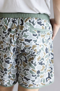 Local Boy Swim Shorts for Men in Brown Camo