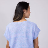 La Miel V-Neck Sweater for Women in Periwinkle
