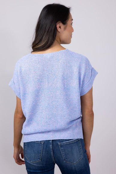 La Miel V-Neck Sweater for Women in Periwinkle