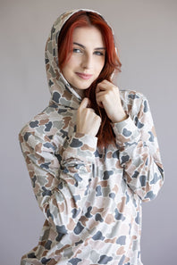 Local Girl Hemlock Hoodie for Women in Flora Camo