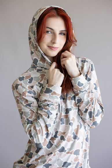 Local Girl Hemlock Hoodie for Women in Flora Camo