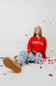 1897 Active Sweetheart Sweatshirt for Women in Red