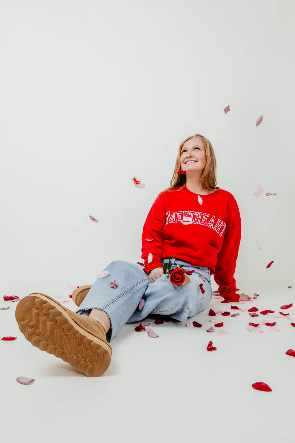 1897 Active Sweetheart Sweatshirt for Women in Red