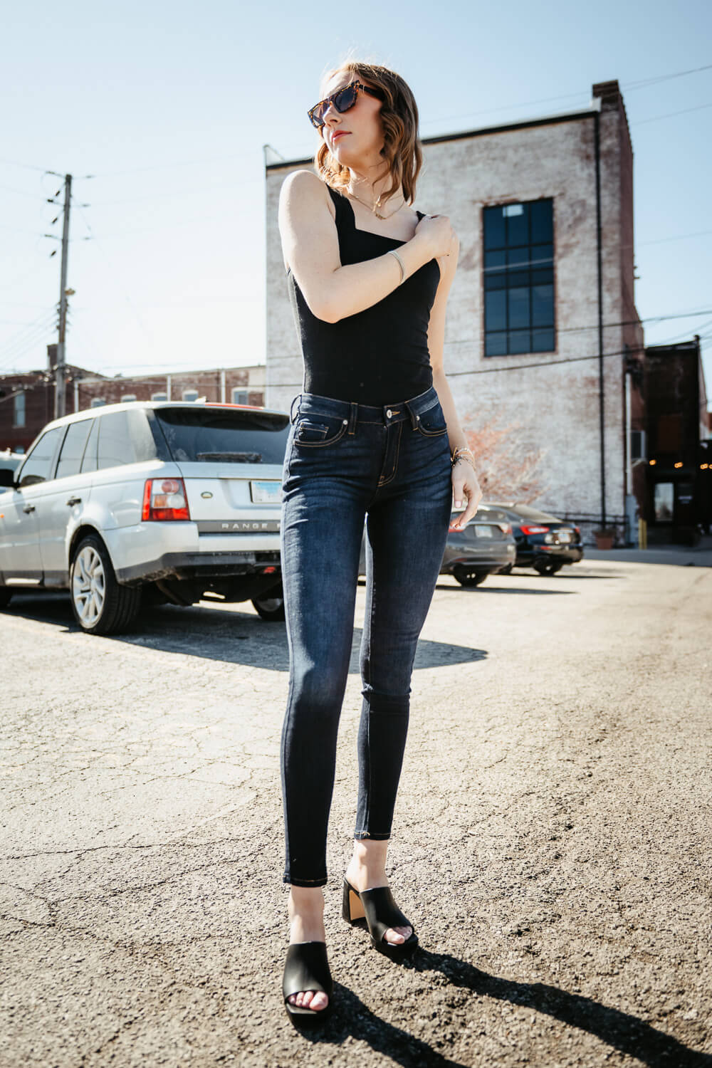 KanCan Whiskered Skinny Jeans for Women