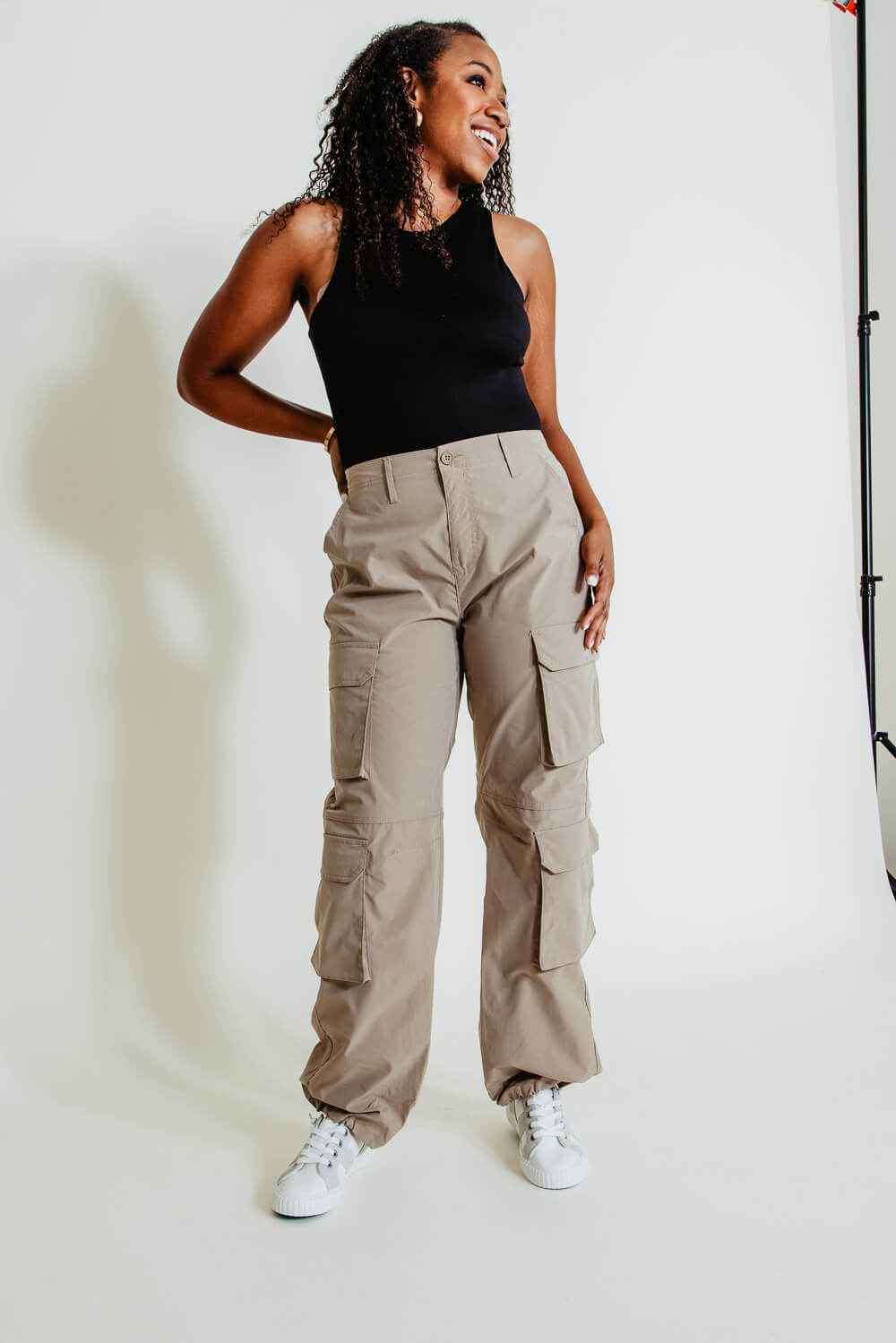 Free People, Pants & Jumpsuits, Free People Movement Smocked Ankle Zip Jogger  Pants In Grey