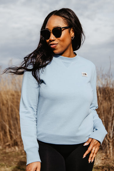The North Face Heritage Patch Sweatshirt for Women in Blue
