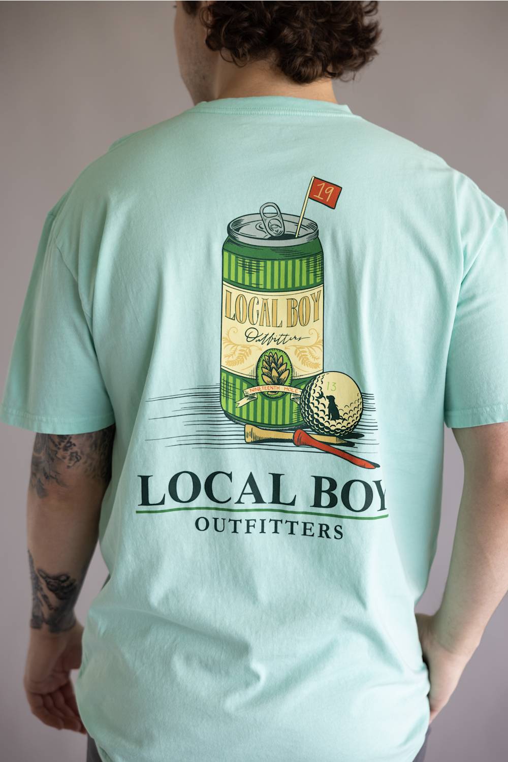 Local Boy 19th Hole T-Shirt for Men in Blue
