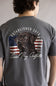 Local Boy Patriotic Pup T-Shirt for Men in Grey