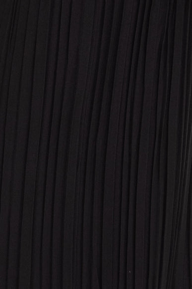 Pleated Smock Waist Pants for Women in Black