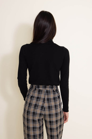Love Tree Lightweight Turtleneck Sweater for Women in Black