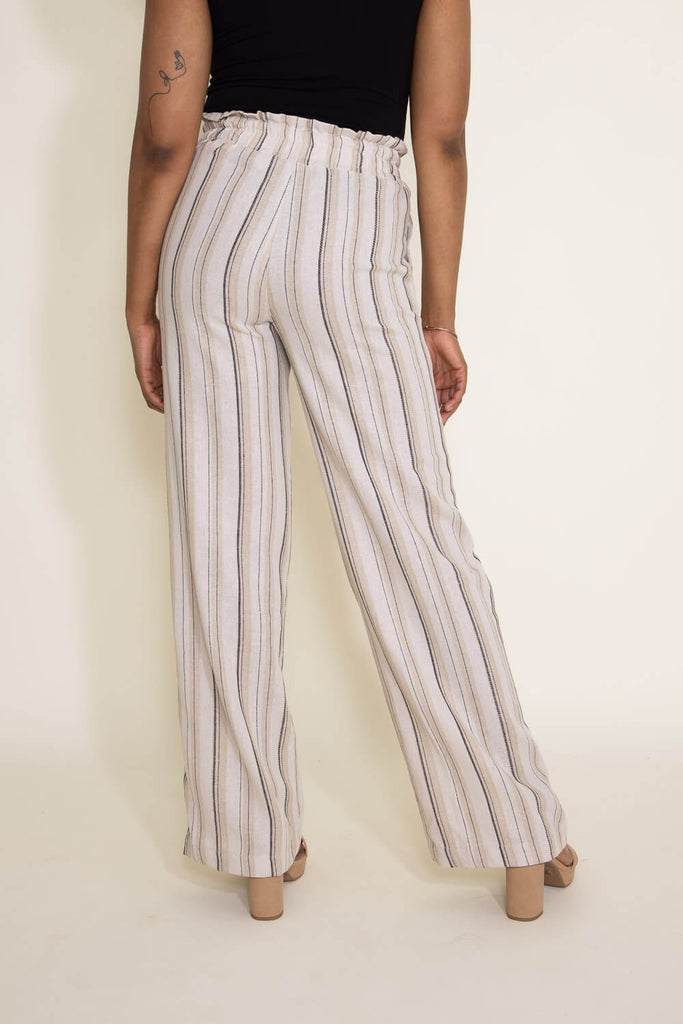 Hat and Beyond Women's Fashion Palazzo Pants with Stripe Pattern -  Walmart.com