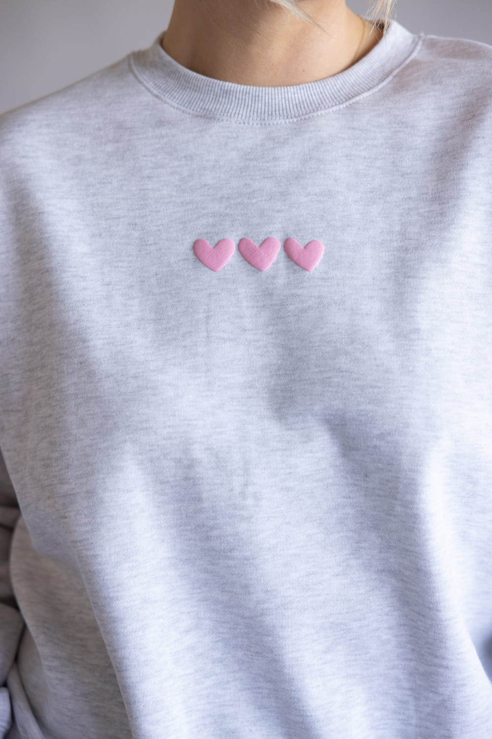 Love You Like A Summer Sunset Crewneck for Women in Ice Grey