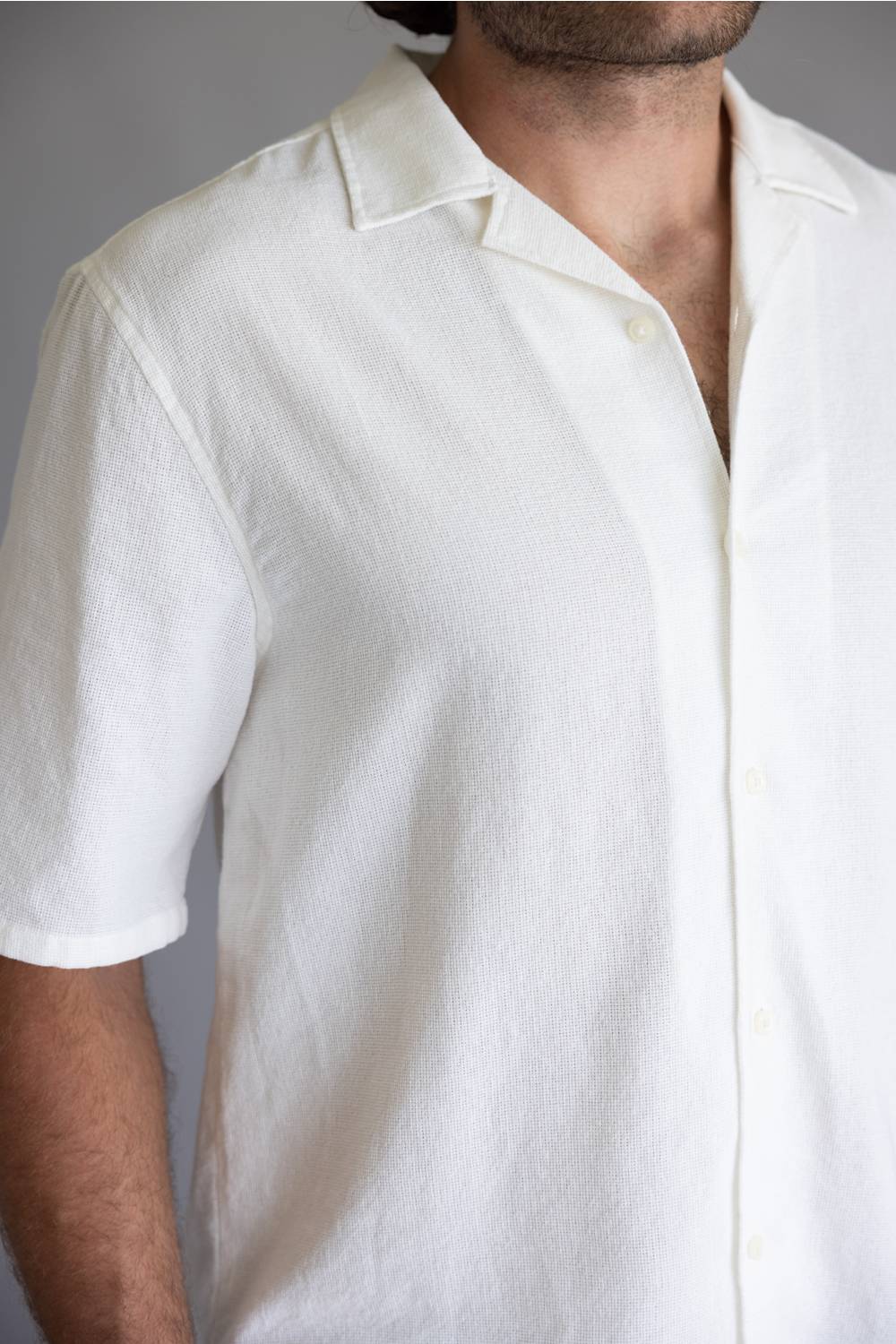 Industrie Marbella Button Up Shirt for Men in White