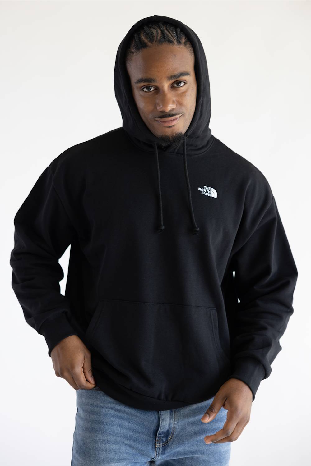 The North Face Evolution Simple Dome Oversized Hoodie for Men in Black | NF0A8FKQ-JK3 BLACK
