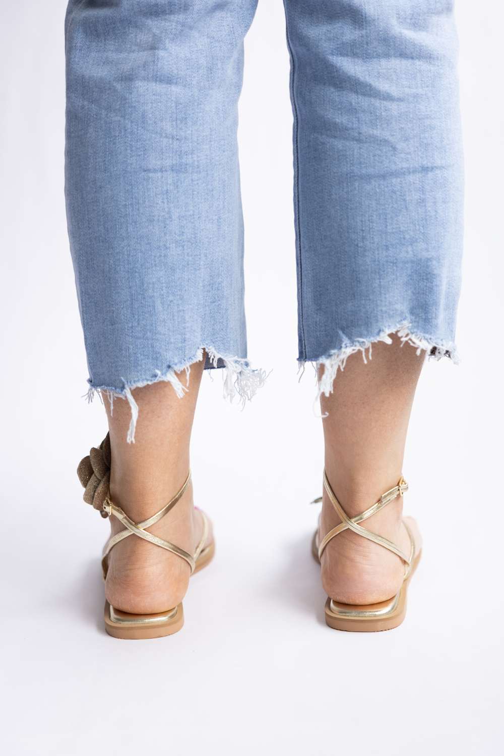 Free People Mismatch Magnolia Sandals for Women in Gold
