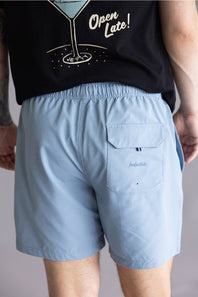 Industrie New Seersucker Swim Shorts for Men in Tropez Blue