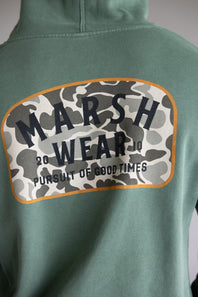 Marsh Wear Alton Camo Hoodie for Men in Alpine Green