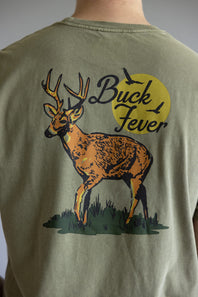 Marsh Wear Buck Fever T-Shirt for Men in Vintage Moss