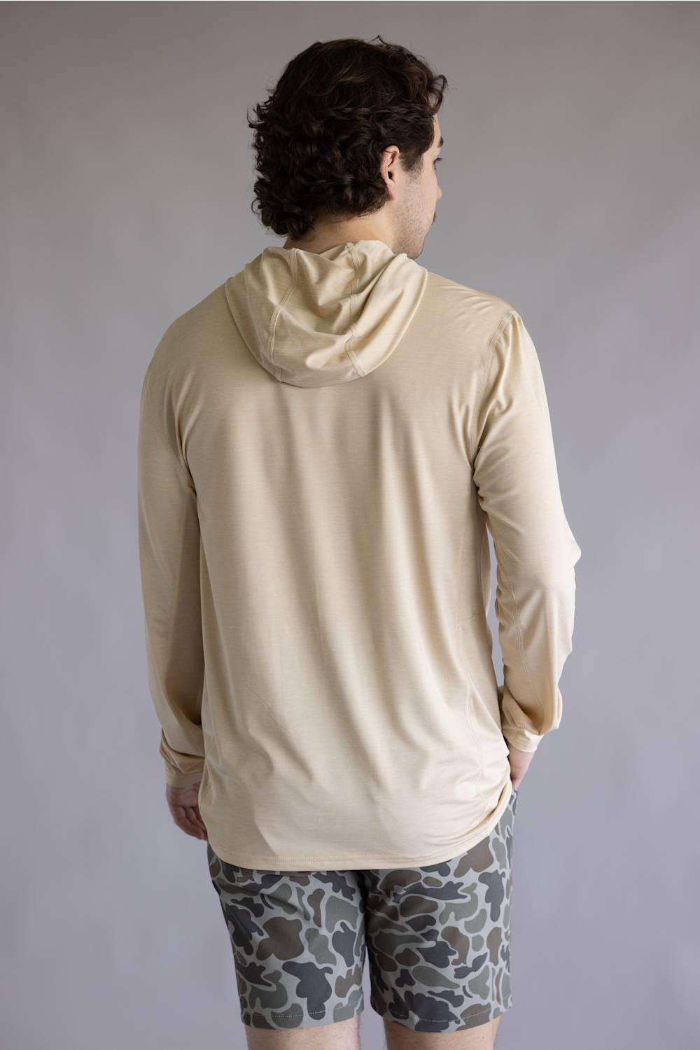 Marsh Wear High Noon Tech Hoodie for Men in New Wheat Heather