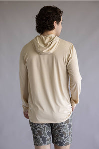 Marsh Wear High Noon Tech Hoodie for Men in New Wheat Heather