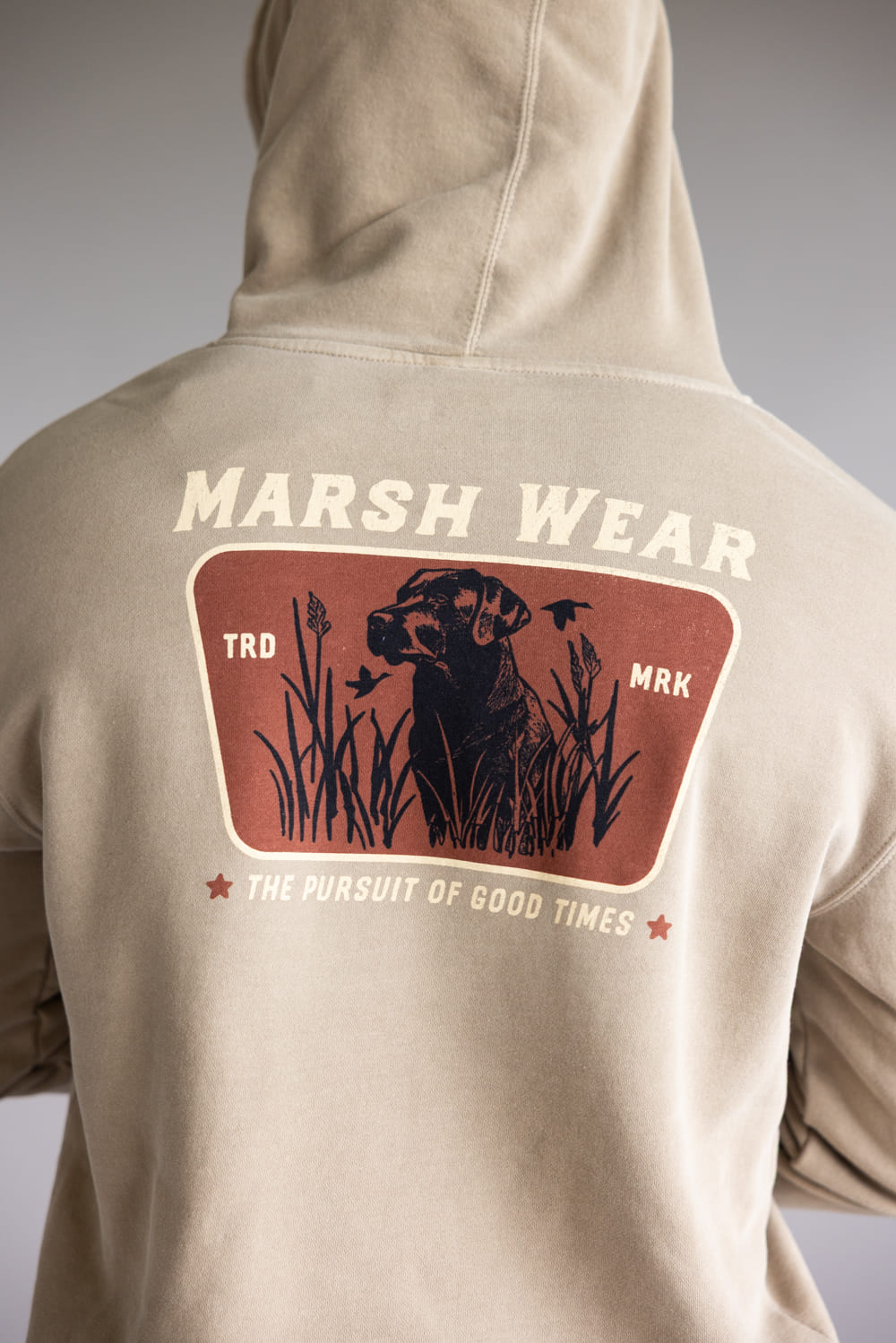 Marsh Wear Lookout Hoodie for Men in Light Brown