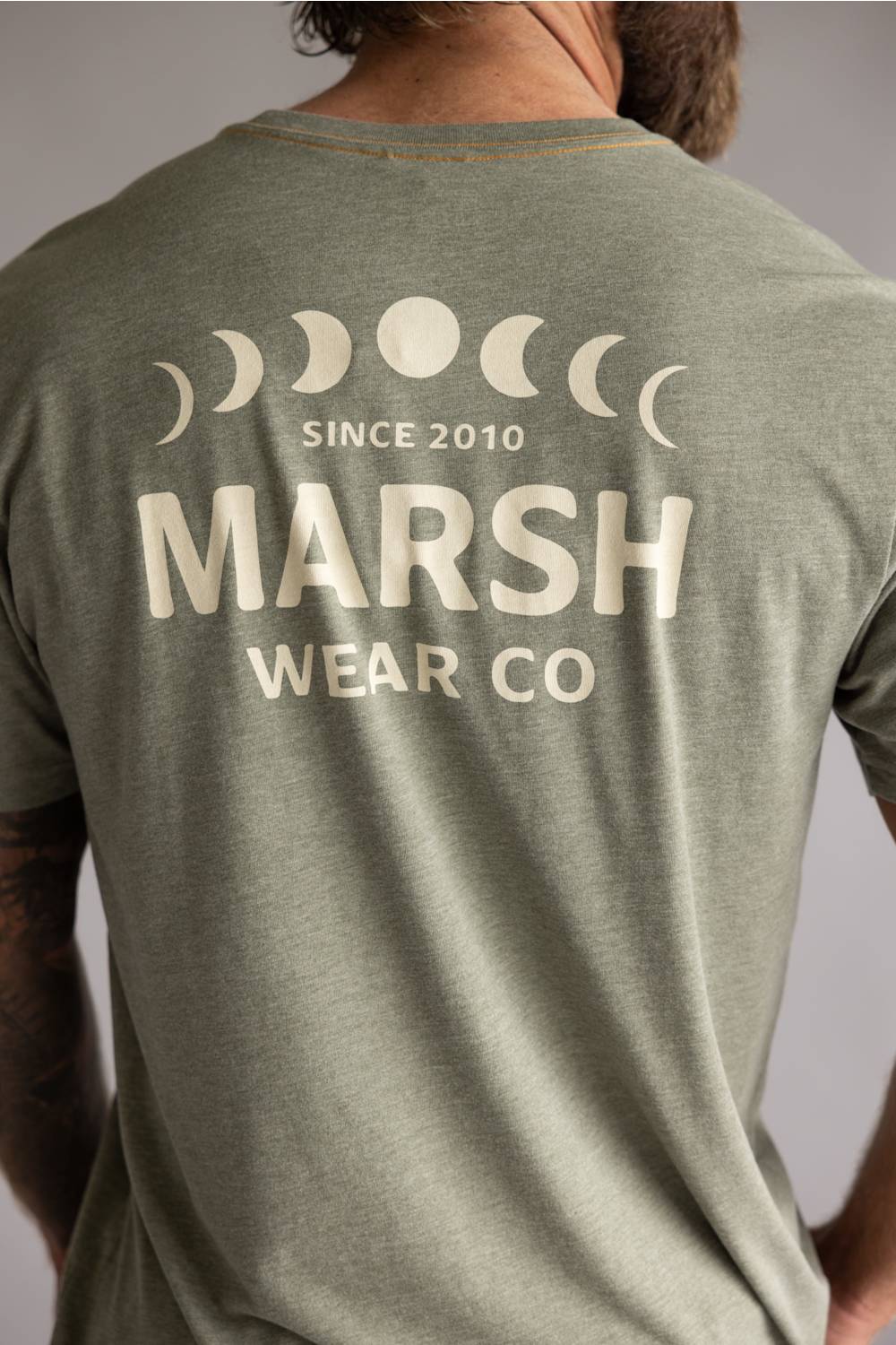 Marsh Wear Lunar T-Shirt for Men in Fossil Heather