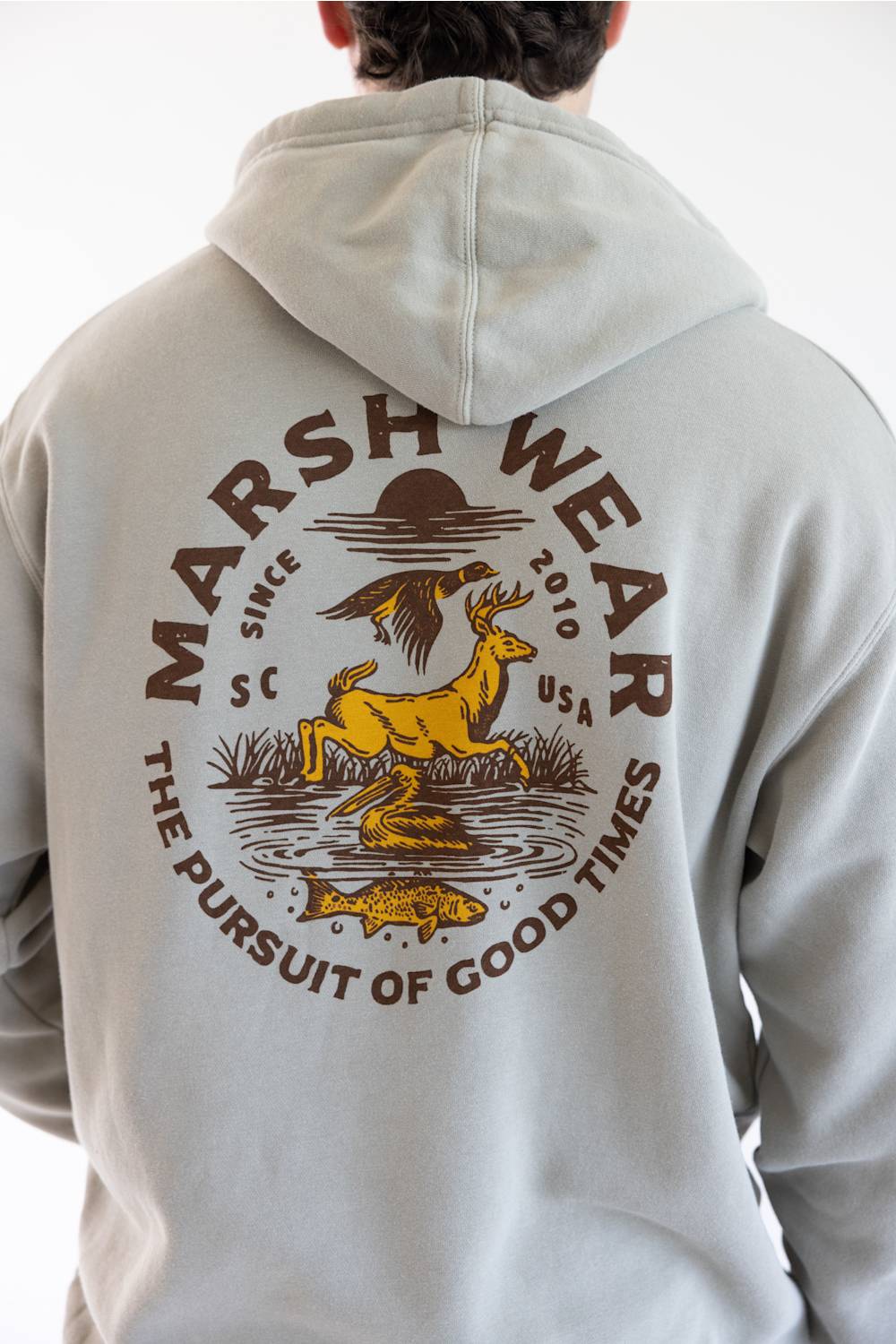 Marsh Wear Natural Resources Hoodie for Men in Cement | MWF1066-CMT-CEMENT